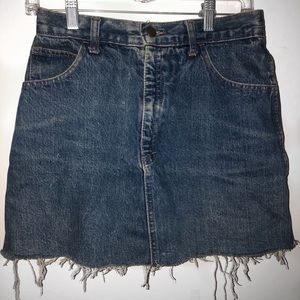 Vintage Cut-Off Denim Skirt